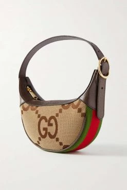 GUCCI Ophidia Mini Schultertasche Aus Beschichtetem Canvas Mit Print, Besätzen Aus Strukturiertem Leder Und Webstreifen ,Camel -Offizielle GUCCI Website w920 q60 242