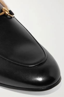 GUCCI Princetown Slippers Aus Leder Mit Shearling-Futter Und Horsebit-Detail ,Schwarz -Offizielle GUCCI Website w920 q60 2454