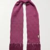 GUCCI Fittizio Schal Aus Lamé Mit Jacquard-Muster Und Fransen ,Pink