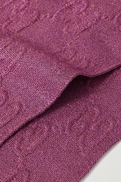 GUCCI Fittizio Schal Aus Lamé Mit Jacquard-Muster Und Fransen ,Pink -Offizielle GUCCI Website w920 q60 2458