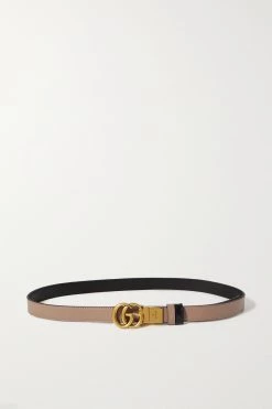 GUCCI Wendbarer Taillengürtel Aus Leder ,Pink