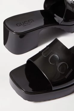GUCCI Plastique Mules Aus Gummi Mit Logoprägung ,Schwarz -Offizielle GUCCI Website w920 q60 2465