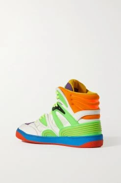 GUCCI Basket Sneakers Aus Kunstleder Und Mesh Mit Gummibesätzen ,Grün -Offizielle GUCCI Website w920 q60 2475