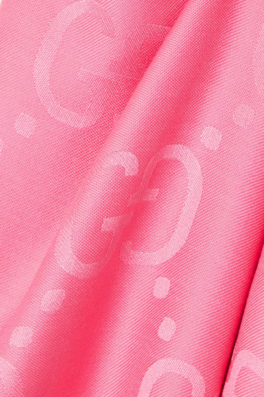 GUCCI Tuch Aus Jacquard Aus Einer Seiden-Wollmischung Mit Fransen ,Pink 3 GUCCI Tuch Aus Jacquard Aus Einer Seiden-Wollmischung Mit Fransen ,Pink – Bild 3