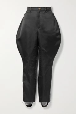 GUCCI Aria Karottenhose Aus Duchesse-Satin Mit Steg ,Schwarz
