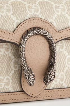 GUCCI Dionysus Super Mini Schultertasche Aus Beschichtetem Canvas Mit Lederbesätzen ,Weiß -Offizielle GUCCI Website w920 q60 258