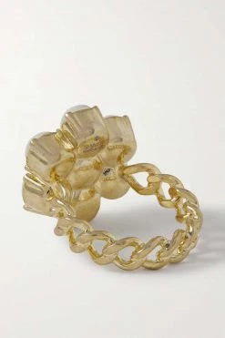 GUCCI Goldfarbener Ring Mit Kunstperlen -Offizielle GUCCI Website w920 q60 2586
