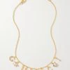 GUCCI Goldfarbene Kette Mit Kristallen