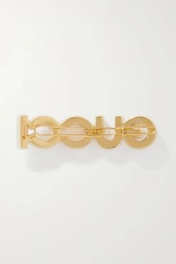 GUCCI Kleine Goldfarbene Haarspange Mit Details Aus Harz Und Kristallen ,Transparent -Offizielle GUCCI Website w920 q60 2598