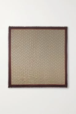 Offizielle GUCCI Website 18 GUCCI Tuch Aus Einer Modal-Seidenmischung Mit Print ,Braun