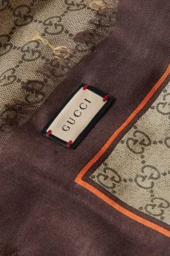 GUCCI Tuch Aus Einer Modal-Seidenmischung Mit Print ,Braun -Offizielle GUCCI Website w920 q60 2617