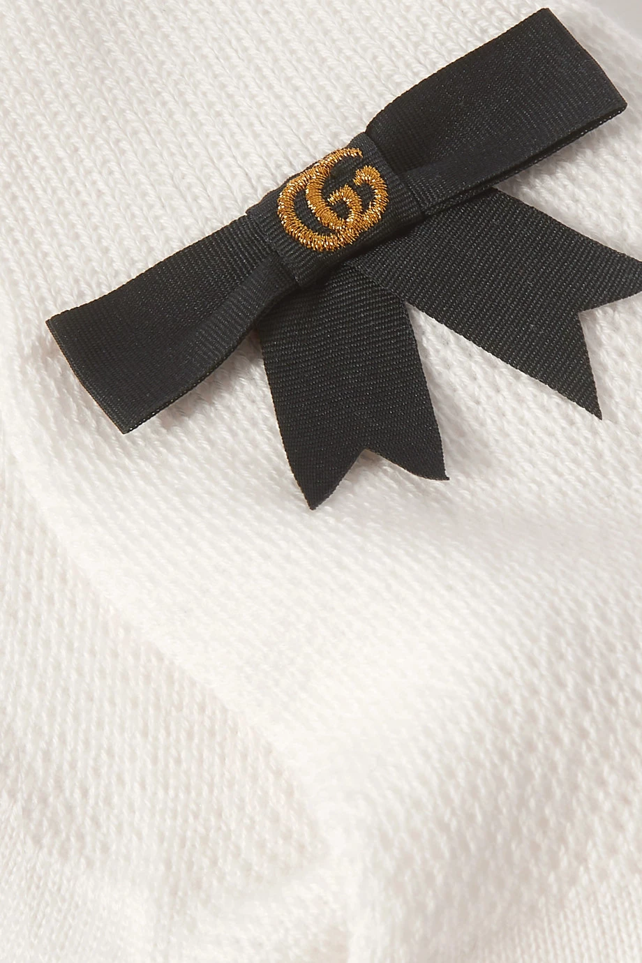 GUCCI Socken Aus Einer Baumwollmischung Mit Schleife ,Weiß 2 GUCCI Socken Aus Einer Baumwollmischung Mit Schleife ,Weiß – Bild 2