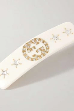 GUCCI Verzierte Haarspange Aus Harz ,Creme -Offizielle GUCCI Website w920 q60 2645