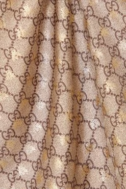 GUCCI Tuch Aus Bedrucktem Seiden-Twill Mit Metallic-Details ,Beige -Offizielle GUCCI Website w920 q60 2655