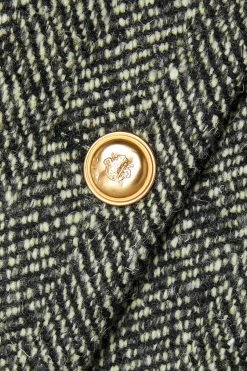 GUCCI Aria Verkürzte Jacke Aus Einer Wollmischung Mit Fischgratmuster, Baumwoll- Und Samtbesatz ,Schwarz -Offizielle GUCCI Website w920 q60 2679