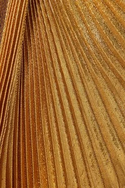 GUCCI Aria Robe Aus Plissiertem Lamé Und Seidensatin ,Gold -Offizielle GUCCI Website w920 q60 2684