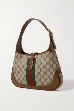 GUCCI Jackie 1961 Kleine Schultertasche Aus Beschichtetem Canvas Und Leder Mit Webband ,Beige -Offizielle GUCCI Website w920 q60 2689