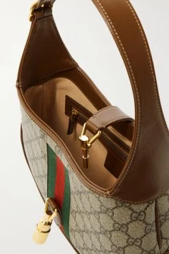GUCCI Jackie 1961 Kleine Schultertasche Aus Beschichtetem Canvas Und Leder Mit Webband ,Beige -Offizielle GUCCI Website w920 q60 2691