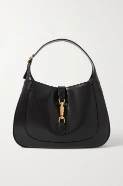 Offizielle GUCCI Website 16 GUCCI Jackie 1961 Mittelgroße Schultertasche Aus Leder ,Schwarz