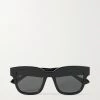 GUCCI EYEWEAR Sonnenbrille Mit Eckigem Rahmen Aus Azetat ,Schwarz