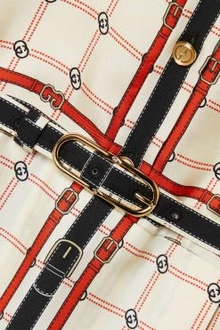 GUCCI Love Parade Kleid Aus Twill Aus Seidensatin Mit Print Und Falten ,Elfenbein -Offizielle GUCCI Website w920 q60 274