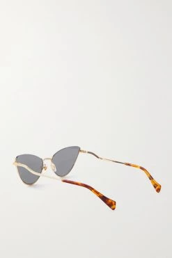 GUCCI EYEWEAR Goldfarbene Sonnenbrille Mit Cat-Eye-Rahmen -Offizielle GUCCI Website w920 q60 2743