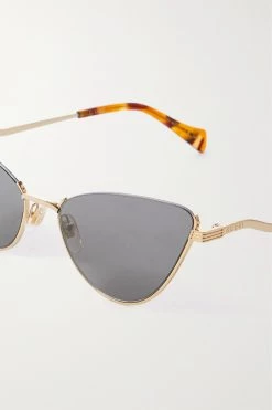 GUCCI EYEWEAR Goldfarbene Sonnenbrille Mit Cat-Eye-Rahmen -Offizielle GUCCI Website w920 q60 2744