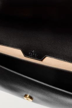 GUCCI Horsebit 1955 Schultertasche Aus Strukturiertem Leder ,Schwarz -Offizielle GUCCI Website w920 q60 2782