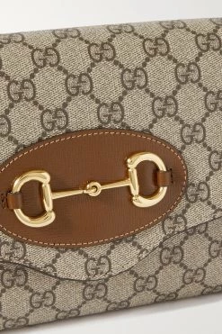 GUCCI Horsebit 1955 Bedruckte Schultertasche Aus Beschichtetem Canvas Mit Lederbesätzen ,Braun 9 GUCCI Horsebit 1955 Bedruckte Schultertasche Aus Beschichtetem Canvas Mit Lederbesätzen ,Braun -Offizielle GUCCI Website w920 q60 2787
