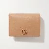 GUCCI GG Marmont Portemonnaie Aus Strukturiertem Leder ,Camel
