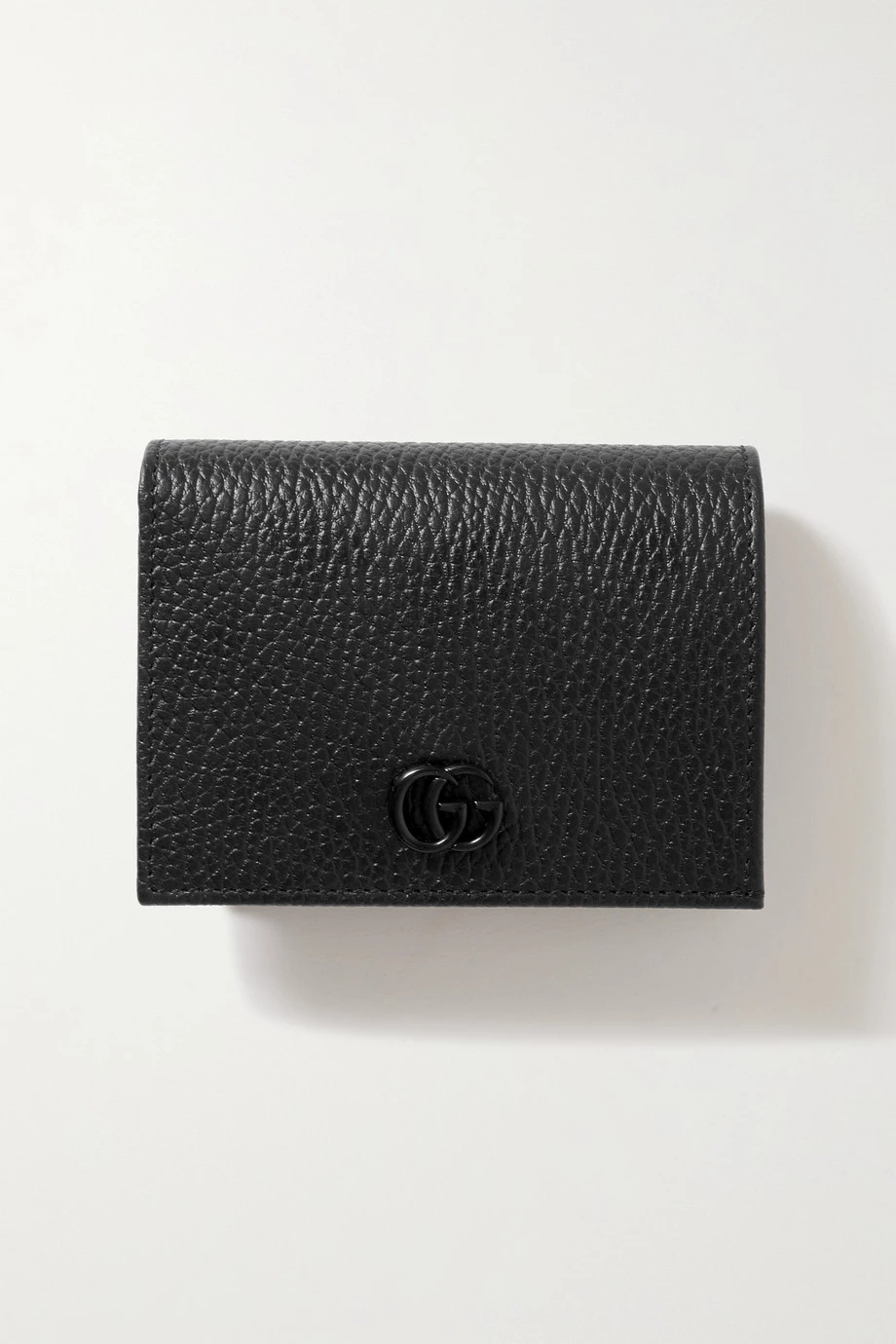 GUCCI GG Marmont Portemonnaie Aus Strukturiertem Leder ,Schwarz 1 GUCCI GG Marmont Portemonnaie Aus Strukturiertem Leder ,Schwarz