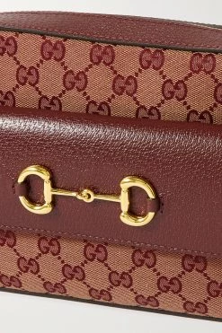 GUCCI Horsebit 1955 Kleine Schultertasche Aus Canvas Mit Lederbesätzen ,Burgunder 8 GUCCI Horsebit 1955 Kleine Schultertasche Aus Canvas Mit Lederbesätzen ,Burgunder -Offizielle GUCCI Website w920 q60 2814