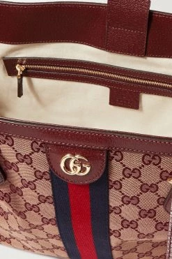 GUCCI Ophidia Mittelgroße Tote Aus Canvas Mit Besatz Aus Leder ,Burgunder -Offizielle GUCCI Website w920 q60 2820