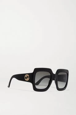 GUCCI EYEWEAR Pop Web Oversized-Sonnenbrille Mit Eckigem Rahmen Aus Azetat ,Schwarz -Offizielle GUCCI Website w920 q60 2840