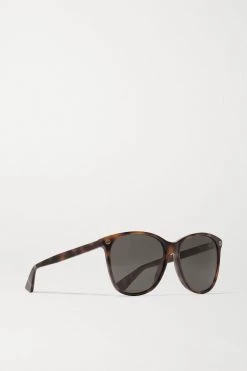 GUCCI EYEWEAR Sonnenbrille Mit Rundem Rahmen Aus Azetat In Hornoptik -Offizielle GUCCI Website w920 q60 2844