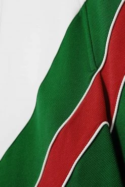 GUCCI Minikleid Aus Piqué Mit Streifen Und Falten ,Weiß -Offizielle GUCCI Website w920 q60 285