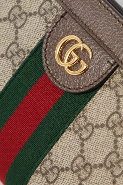 GUCCI Ophidia Mini Bedruckte Schultertasche Aus Beschichtetem Canvas Mit Besätzen Aus Strukturiertem Leder ,Braun -Offizielle GUCCI Website w920 q60 2855