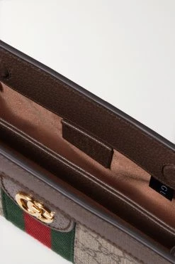GUCCI Ophidia Mini Bedruckte Schultertasche Aus Beschichtetem Canvas Mit Besätzen Aus Strukturiertem Leder ,Braun -Offizielle GUCCI Website w920 q60 2856