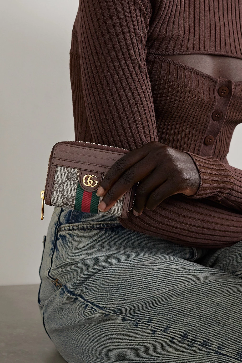 GUCCI Ophidia Bedrucktes Portemonnaie Aus Beschichtetem Canvas Mit Besätzen Aus Strukturiertem Leder ,Beige 2 GUCCI Ophidia Bedrucktes Portemonnaie Aus Beschichtetem Canvas Mit Besätzen Aus Strukturiertem Leder ,Beige – Bild 2