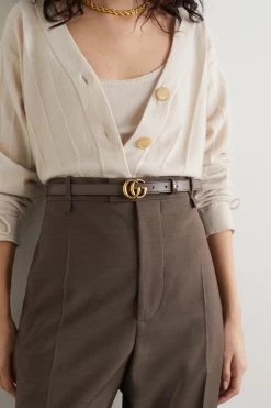 GUCCI Wendbarer Gürtel Aus Bedrucktem Beschichtetem Canvas Und Leder ,Braun -Offizielle GUCCI Website w920 q60 2886