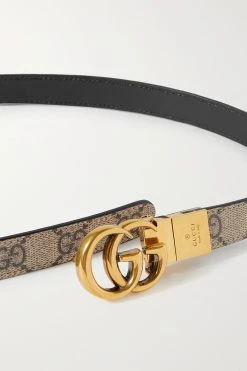 GUCCI Wendbarer Gürtel Aus Bedrucktem Beschichtetem Canvas Und Leder ,Schwarz -Offizielle GUCCI Website w920 q60 2908