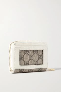 GUCCI Horsebit 1955 Kleines Portemonnaie Aus Beschichtetem Canvas Mit Print Und Lederbesätzen ,Weiß -Offizielle GUCCI Website w920 q60 2919