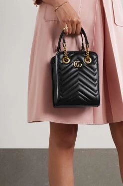 GUCCI GG Marmont 2.0 Schultertasche Aus Gestepptem Leder ,Schwarz -Offizielle GUCCI Website w920 q60 297