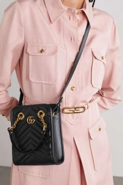 GUCCI GG Marmont 2.0 Schultertasche Aus Gestepptem Leder ,Schwarz -Offizielle GUCCI Website w920 q60 298