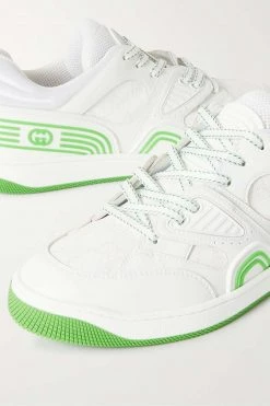 GUCCI Basket Sneakers Aus Kunstleder, Canvas Und Mesh Mit Gummibesätzen ,Weiß -Offizielle GUCCI Website w920 q60 3