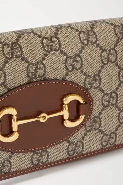 GUCCI Horsebit 1955 Schultertasche Aus Bedrucktem Beschichtetem Canvas Mit Lederbesätzen ,Braun 8 GUCCI Horsebit 1955 Schultertasche Aus Bedrucktem Beschichtetem Canvas Mit Lederbesätzen ,Braun -Offizielle GUCCI Website w920 q60 3005