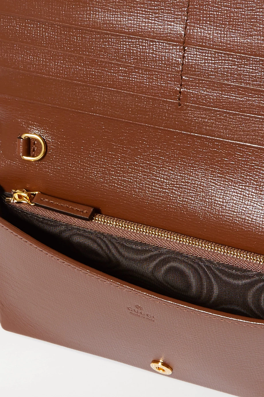 GUCCI Horsebit 1955 Schultertasche Aus Bedrucktem Beschichtetem Canvas Mit Lederbesätzen ,Braun 5 GUCCI Horsebit 1955 Schultertasche Aus Bedrucktem Beschichtetem Canvas Mit Lederbesätzen ,Braun – Bild 5