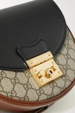 GUCCI Padlock Kleine Schultertasche Aus Beschichtetem Canvas Mit Print Und Lederbesätzen ,Braun -Offizielle GUCCI Website w920 q60 3031