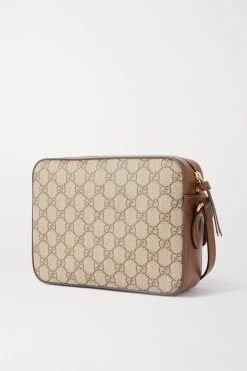 GUCCI Horsebit 1955 Kleine Bedruckte Schultertasche Aus Beschichtetem Canvas Mit Lederbesätzen ,Braun 7 GUCCI Horsebit 1955 Kleine Bedruckte Schultertasche Aus Beschichtetem Canvas Mit Lederbesätzen ,Braun -Offizielle GUCCI Website w920 q60 3062