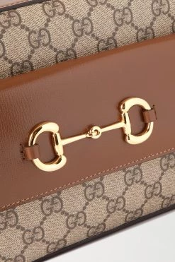 GUCCI Horsebit 1955 Kleine Bedruckte Schultertasche Aus Beschichtetem Canvas Mit Lederbesätzen ,Braun 8 GUCCI Horsebit 1955 Kleine Bedruckte Schultertasche Aus Beschichtetem Canvas Mit Lederbesätzen ,Braun -Offizielle GUCCI Website w920 q60 3063